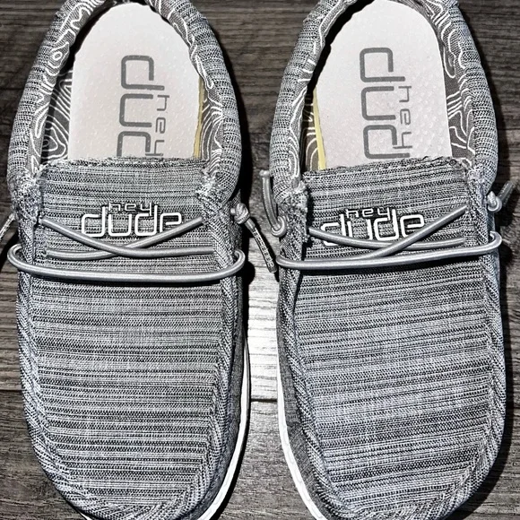 Hey Dude Wally Youth Linen Shoes - Picture 3 of 10